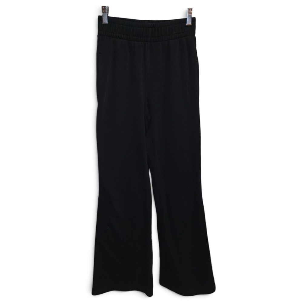 Wild Fable Wide Leg Sweatpants Women XS Black Good Fleece Lounge Pockets
